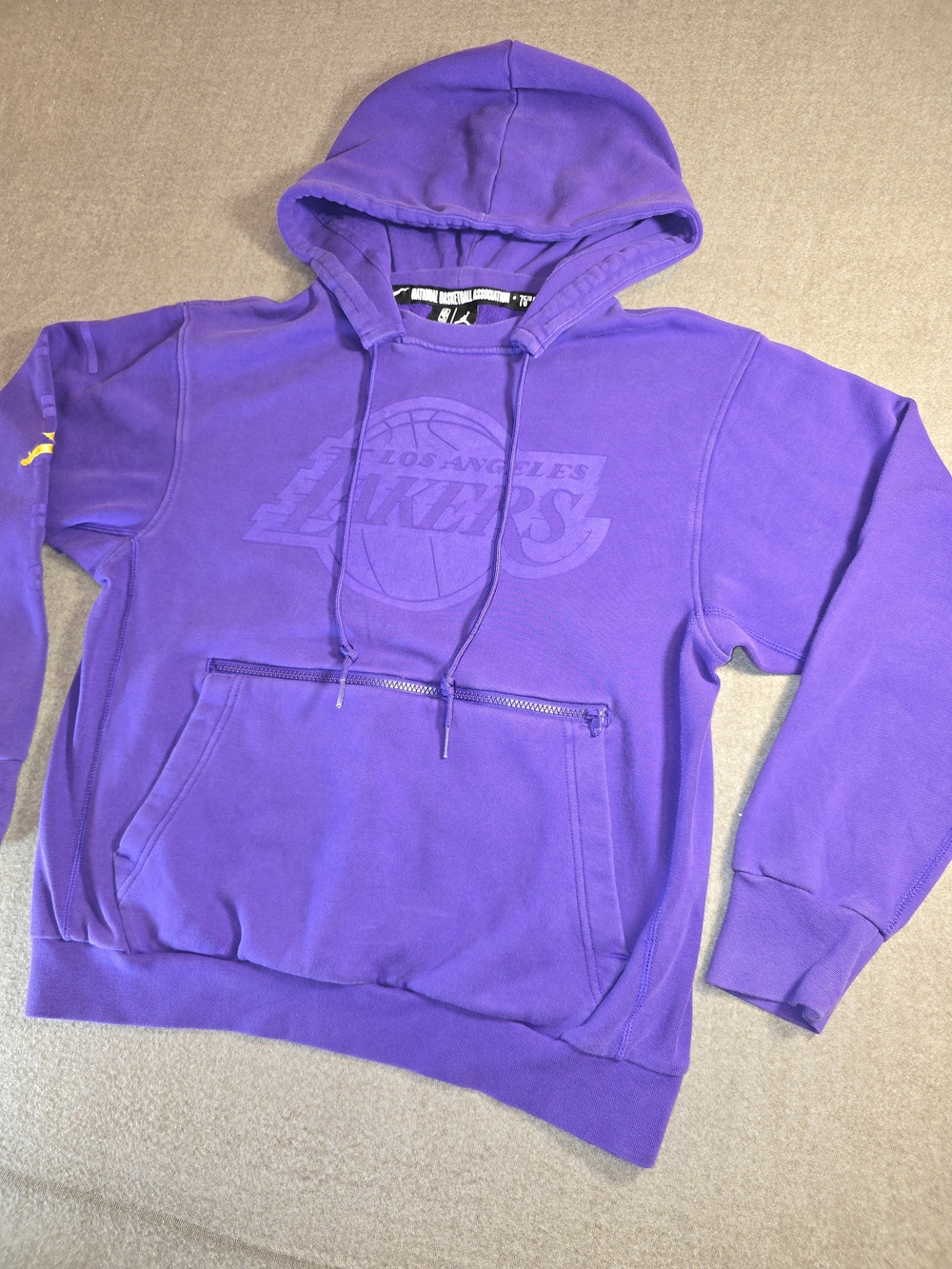 NBA Los Angeles Lakers Purple Crewneck Hoodie Mens Small